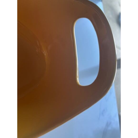 Rachel Ray Casserole Oval 1.25 Qt Golden Yellow Bakeware Stoneware Cassic w/hand - Picture 6 of 13